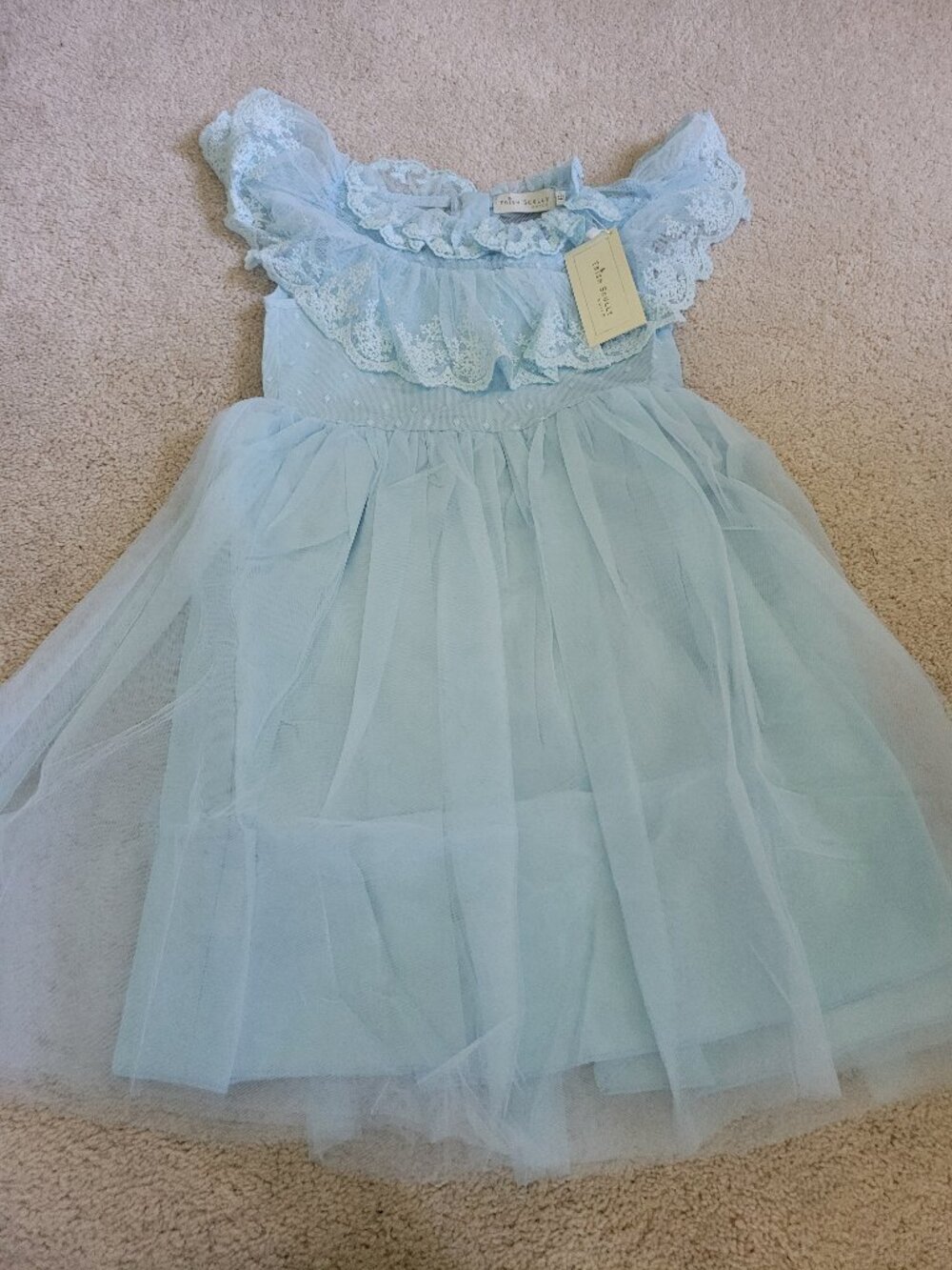 Trish Skully Child Giovanna style lite blue dress